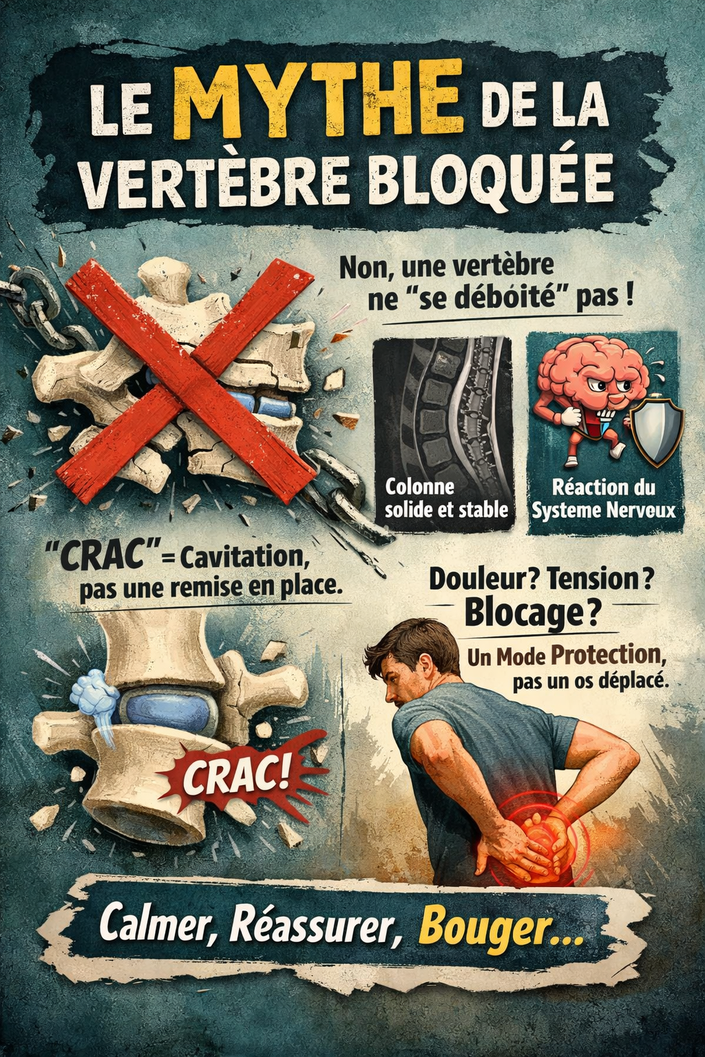 Comment “débloquer une vertèbre coincée”